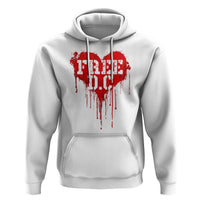 Free DC Graffiti Dripping Heart Graphic Hoodie Washington DC Pride Political Satire - Wonder Print Shop
