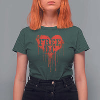 Free DC Graffiti Dripping Heart Graphic T Shirt For Women Washington DC Pride Political Satire - Wonder Print Shop