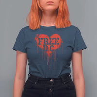 Free DC Graffiti Dripping Heart Graphic T Shirt For Women Washington DC Pride Political Satire - Wonder Print Shop