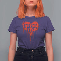 Free DC Graffiti Dripping Heart Graphic T Shirt For Women Washington DC Pride Political Satire - Wonder Print Shop