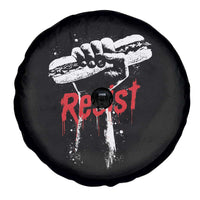 Resist with Sandwich Power Spare Tire Cover Funny Food Rebellion Political Satire - Wonder Print Shop