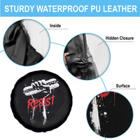 Resist with Sandwich Power Spare Tire Cover Funny Food Rebellion Political Satire - Wonder Print Shop