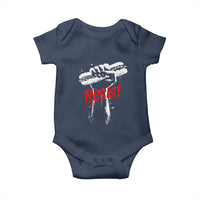 Resist with Sandwich Power Baby Onesie Funny Food Rebellion Political Satire - Wonder Print Shop
