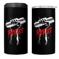 Resist with Sandwich Power 4 in 1 Can Cooler Tumbler Funny Food Rebellion Political Satire - Wonder Print Shop
