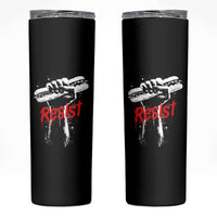 Resist with Sandwich Power Skinny Tumbler Funny Food Rebellion Political Satire - Wonder Print Shop