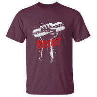 Resist with Sandwich Power T Shirt Funny Food Rebellion Political Satire - Wonder Print Shop