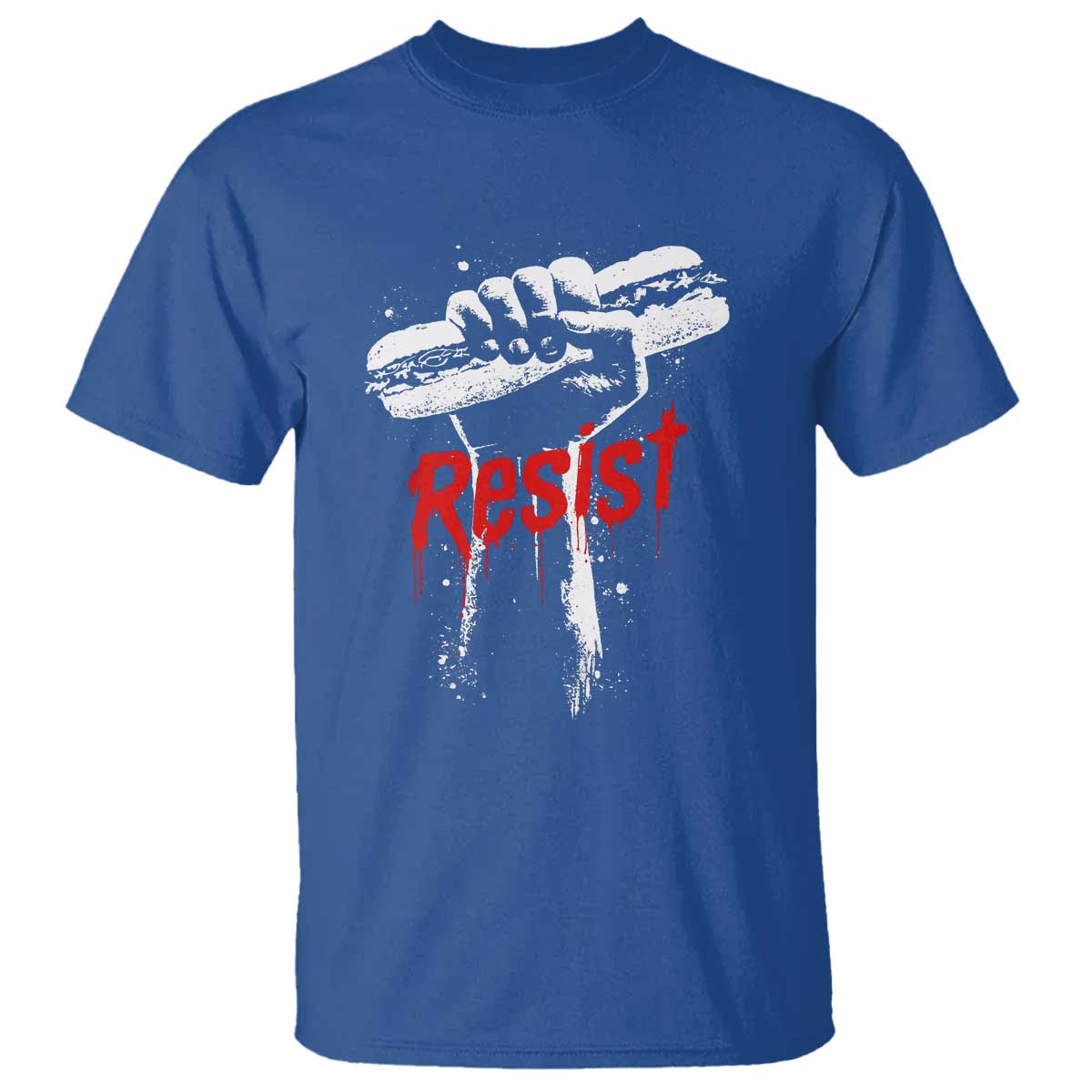 Resist with Sandwich Power T Shirt Funny Food Rebellion Political Satire - Wonder Print Shop