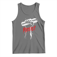 Resist with Sandwich Power Tank Top Funny Food Rebellion Political Satire - Wonder Print Shop
