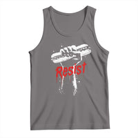 Resist with Sandwich Power Tank Top Funny Food Rebellion Political Satire - Wonder Print Shop