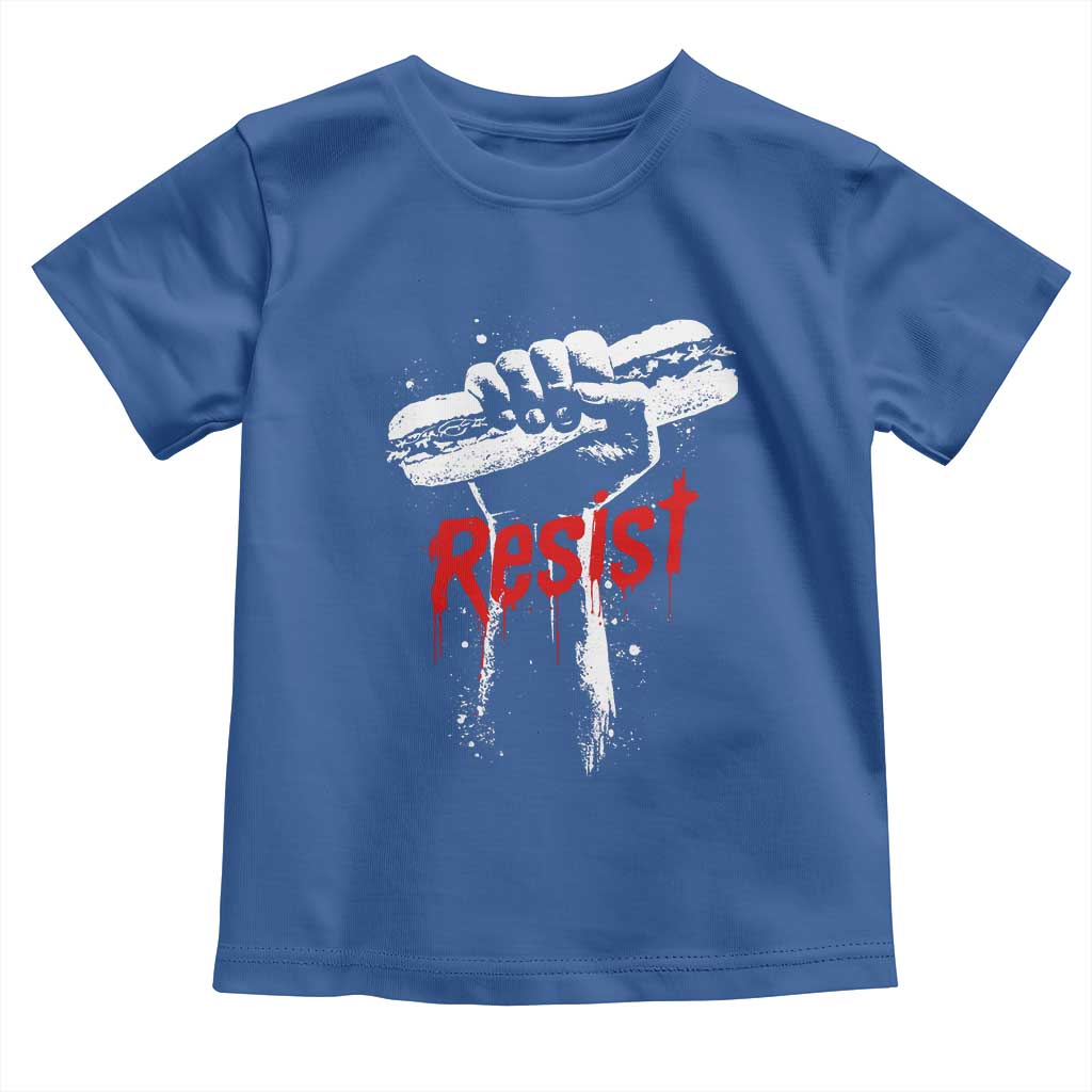 Resist with Sandwich Power Toddler T Shirt Funny Food Rebellion Political Satire - Wonder Print Shop