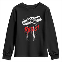 Resist with Sandwich Power Youth Sweatshirt Funny Food Rebellion Political Satire - Wonder Print Shop