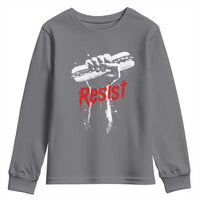 Resist with Sandwich Power Youth Sweatshirt Funny Food Rebellion Political Satire - Wonder Print Shop