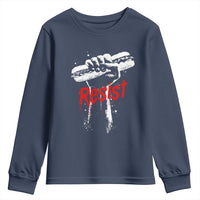 Resist with Sandwich Power Youth Sweatshirt Funny Food Rebellion Political Satire - Wonder Print Shop