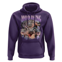 Baby Hippo Moo Deng Hoodie Funny Moo-deng Baby Pygmy Hippopotamus - Wonder Print Shop
