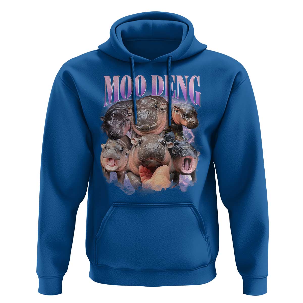 Baby Hippo Moo Deng Hoodie Funny Moo-deng Baby Pygmy Hippopotamus - Wonder Print Shop