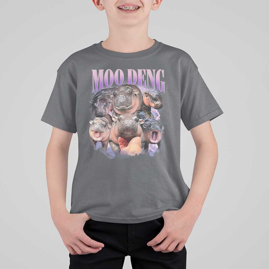 Baby Hippo Moo Deng T Shirt For Kid Funny Moo-deng Baby Pygmy Hippopotamus - Wonder Print Shop