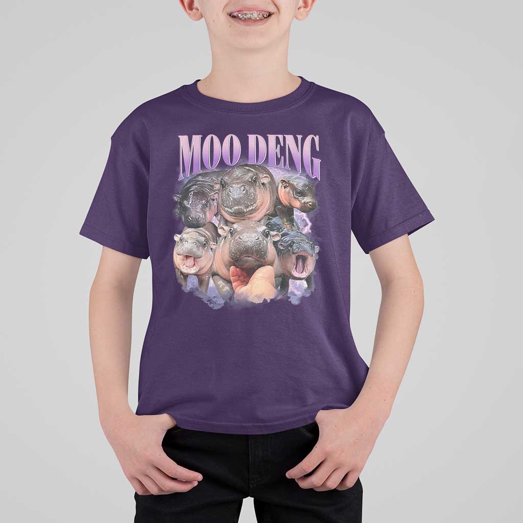 Baby Hippo Moo Deng T Shirt For Kid Funny Moo-deng Baby Pygmy Hippopotamus - Wonder Print Shop