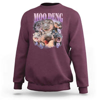 Baby Hippo Moo Deng Sweatshirt Funny Moo-deng Baby Pygmy Hippopotamus - Wonder Print Shop