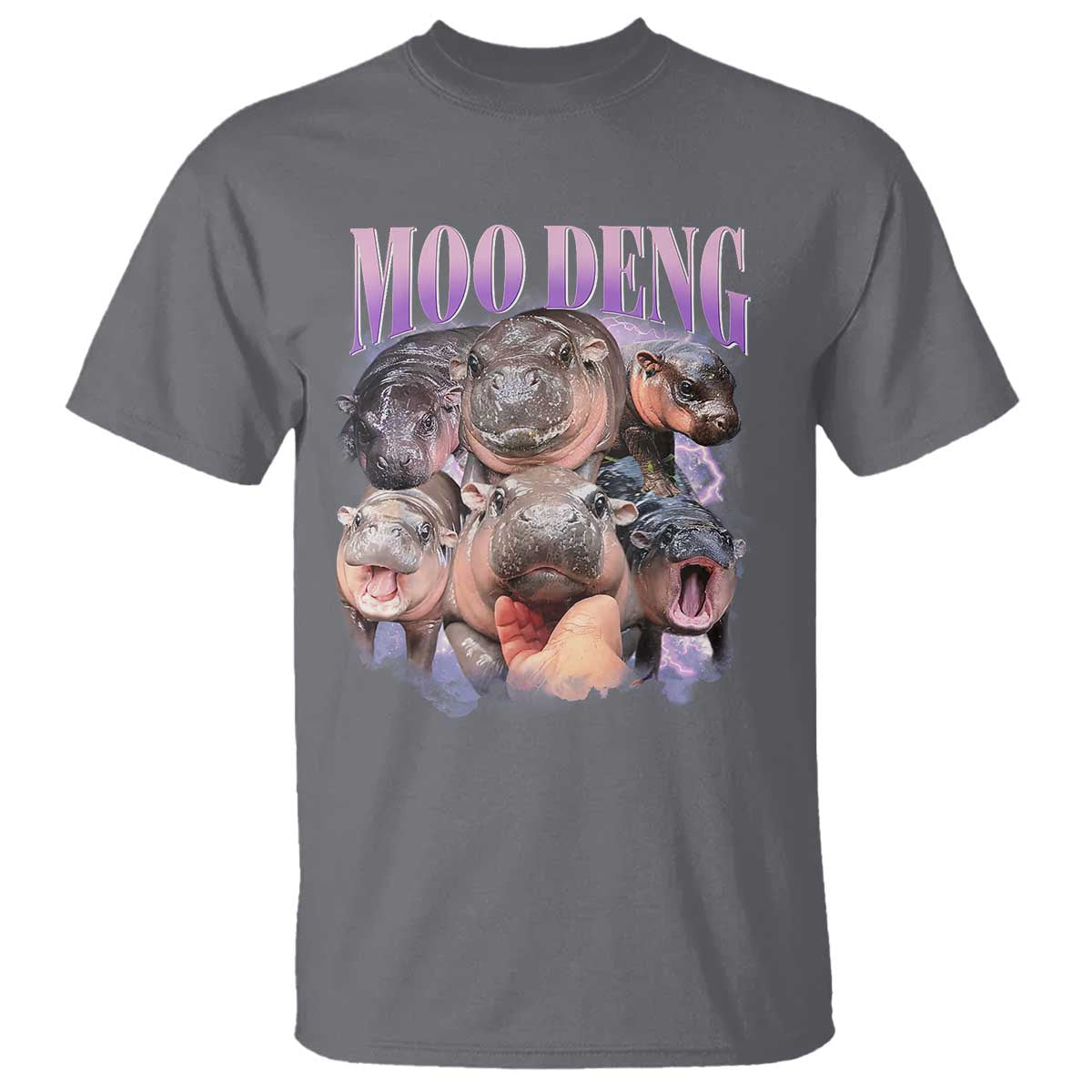 Baby Hippo Moo Deng T Shirt Funny Moo-deng Baby Pygmy Hippopotamus - Wonder Print Shop
