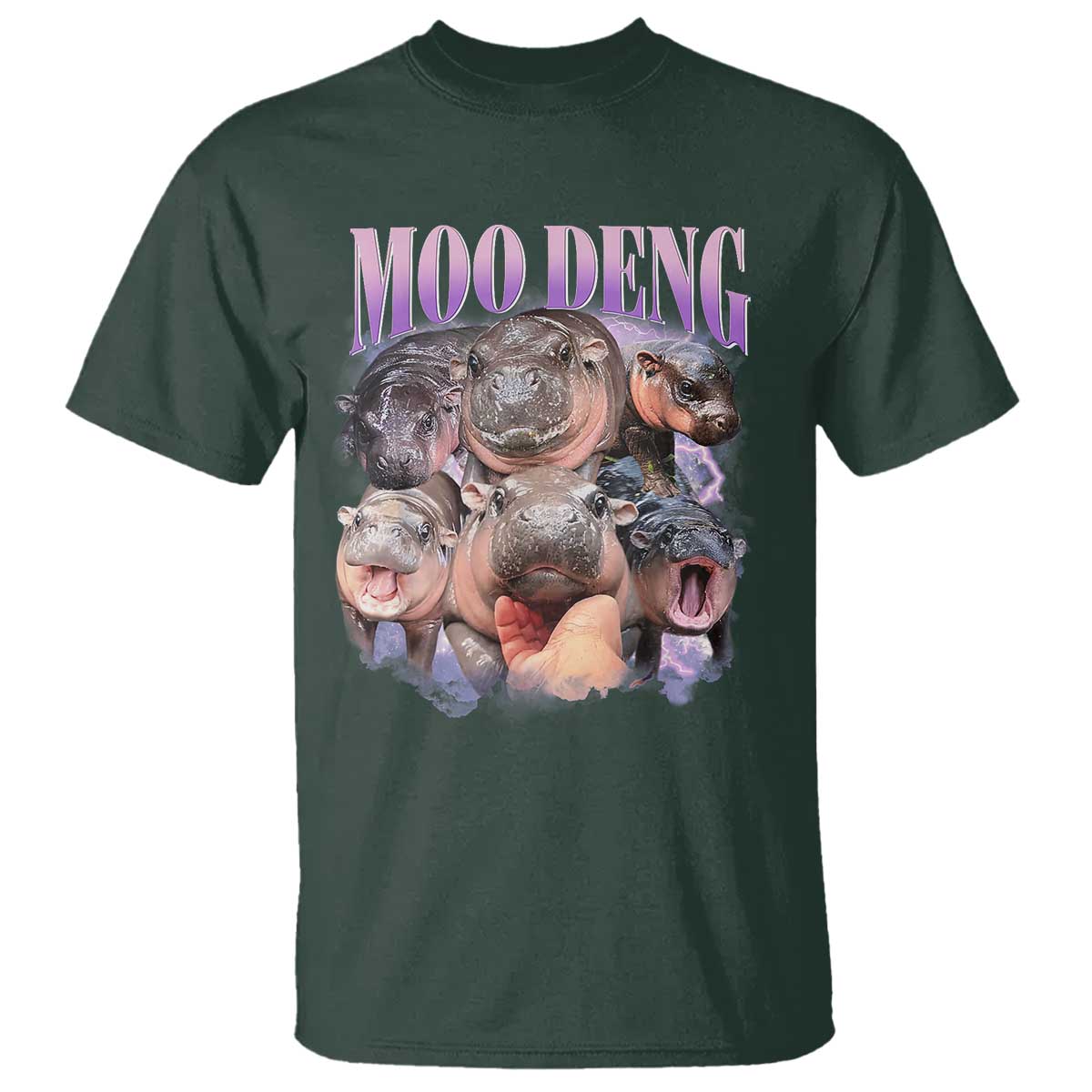 Baby Hippo Moo Deng T Shirt Funny Moo-deng Baby Pygmy Hippopotamus - Wonder Print Shop