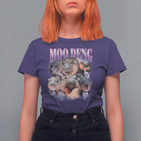 Baby Hippo Moo Deng T Shirt For Women Funny Moo-deng Baby Pygmy Hippopotamus - Wonder Print Shop