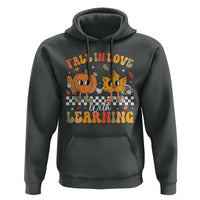 Fall In Love With Learning Hoodie Retro Autumn Pumpkin For Teacher Student - Wonder Print Shop