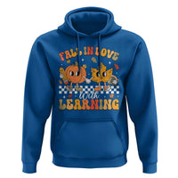 Fall In Love With Learning Hoodie Retro Autumn Pumpkin For Teacher Student - Wonder Print Shop