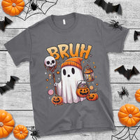 Cute Halloween Ghost Boo Sheet T Shirt Funny Bruh Trick Or Treat Candy - Wonder Print Shop
