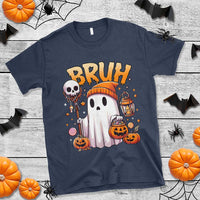 Cute Halloween Ghost Boo Sheet T Shirt Funny Bruh Trick Or Treat Candy - Wonder Print Shop