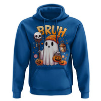 Cute Halloween Ghost Boo Sheet Hoodie Funny Bruh Trick Or Treat Candy - Wonder Print Shop