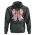 Pink Ghost Bow Coquette Hoodie Cute Girlly Boo Sheet Halloween Spooky Season - Wonder Print Shop