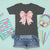 Pink Ghost Bow Coquette T Shirt For Kid Cute Girlly Boo Sheet Halloween Spooky Season - Wonder Print Shop