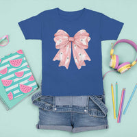 Pink Ghost Bow Coquette T Shirt For Kid Cute Girlly Boo Sheet Halloween Spooky Season - Wonder Print Shop