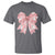 Pink Ghost Bow Coquette T Shirt Cute Girlly Boo Sheet Halloween Spooky Season - Wonder Print Shop