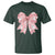 Pink Ghost Bow Coquette T Shirt Cute Girlly Boo Sheet Halloween Spooky Season - Wonder Print Shop