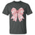 Pink Ghost Bow Coquette T Shirt Cute Girlly Boo Sheet Halloween Spooky Season - Wonder Print Shop
