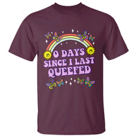 Funny Queef Joke Embarrassing T Shirt 0 Days Since I Last Queefed - Wonder Print Shop