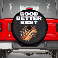 Good Better Best Chicago Football Inspirational Spare Tire Cover Funny Hot Dog and Claw Graphic - Wonder Print Shop