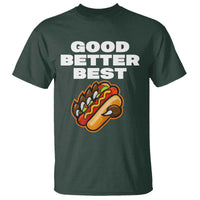 Good Better Best Chicago Football Inspirational T Shirt Funny Hot Dog and Claw Graphic - Wonder Print Shop