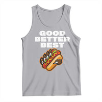 Good Better Best Chicago Football Inspirational Tank Top Funny Hot Dog and Claw Graphic - Wonder Print Shop