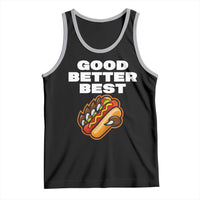 Good Better Best Chicago Football Inspirational Tank Top Funny Hot Dog and Claw Graphic - Wonder Print Shop