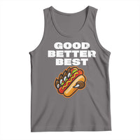 Good Better Best Chicago Football Inspirational Tank Top Funny Hot Dog and Claw Graphic - Wonder Print Shop