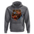 Cool Game Day Bear Graphic Hoodie Bold Football Fan Dripping Paint - Wonder Print Shop