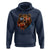 Cool Game Day Bear Graphic Hoodie Bold Football Fan Dripping Paint - Wonder Print Shop