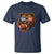 Cool Game Day Bear Graphic T Shirt Bold Football Fan Dripping Paint - Wonder Print Shop