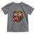 Cool Game Day Bear Graphic Toddler T Shirt Bold Football Fan Dripping Paint - Wonder Print Shop