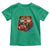 Cool Game Day Bear Graphic Toddler T Shirt Bold Football Fan Dripping Paint - Wonder Print Shop