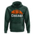 Chicago Skyline Football Graphic Hoodie Bold Windy City Fan Art for Game Days - Wonder Print Shop