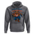 Fierce Football Bear Hoodie Chicago Fan Number 18 Bold Orange Game Day Spirit - Wonder Print Shop