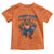 Fierce Football Bear Toddler T Shirt Chicago Fan Number 18 Bold Orange Game Day Spirit - Wonder Print Shop